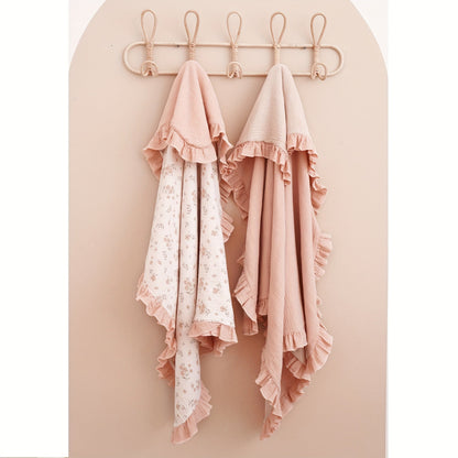Muslin Baby Blanket - Flounce Cotton Receiving Cover – view 3