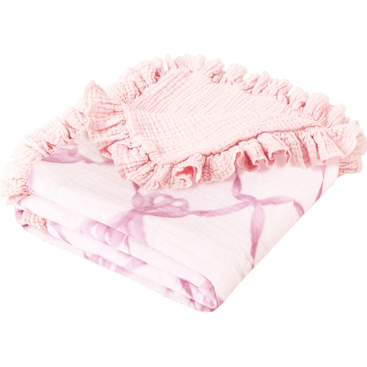 Muslin Baby Blanket - Flounce Cotton Receiving Cover – view 6