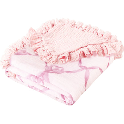 Muslin Baby Blanket - Flounce Cotton Receiving Cover – view 6