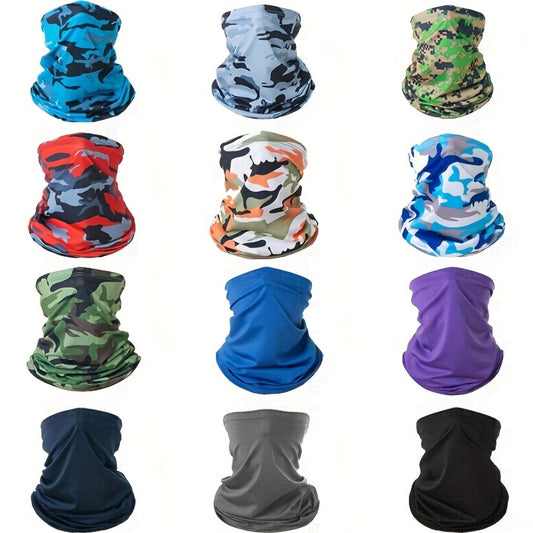 Neck Gaiters & Bandanas - Sun Face Mask 12 Pack Cooling Gaiter Balaclava Breathable Windproof - main product view