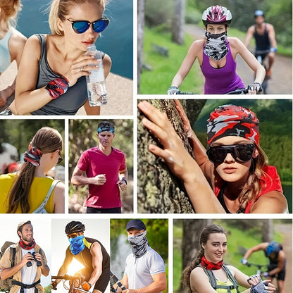 Neck Gaiters & Bandanas - Sun Face Mask 12 Pack Cooling Gaiter Balaclava Breathable Windproof - product detail view 7
