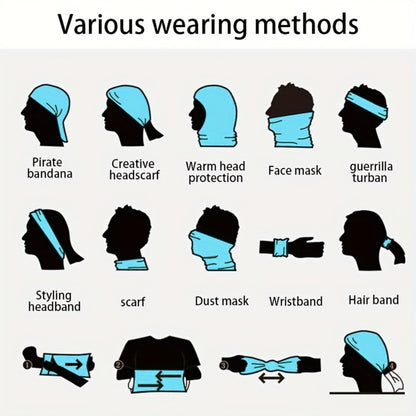 Neck Gaiters & Bandanas - Sun Face Mask 12 Pack Cooling Gaiter Balaclava Breathable Windproof - product detail view 9