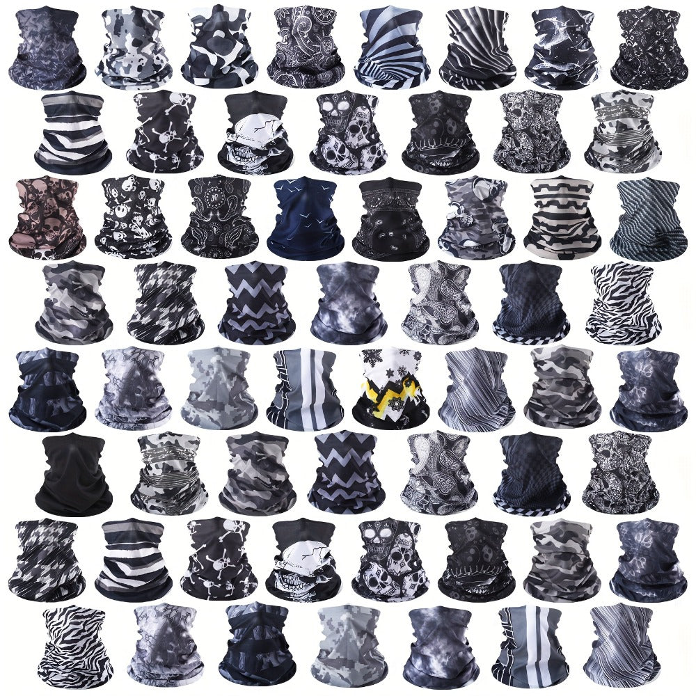 Neck Gaiters - Gaiter Bulk 60 Pack for Men & Women Seamless Balaclava Face Mask - main product view