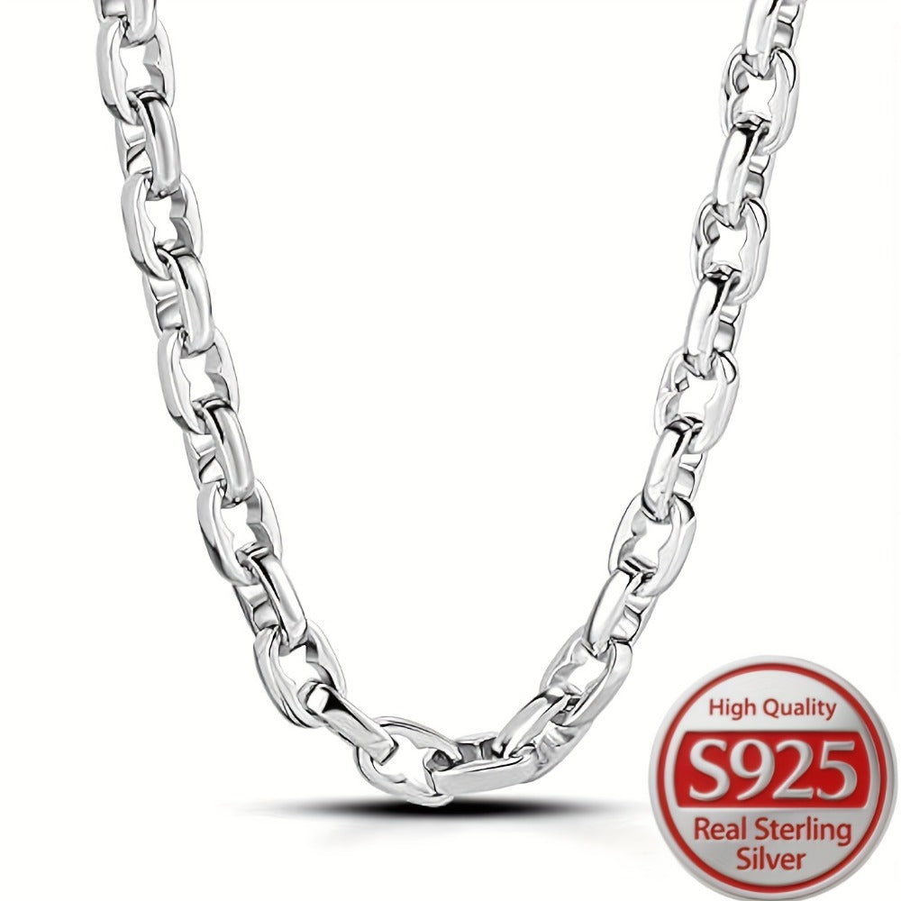 Necklace for Women - 925 Sterling Silver Thick O-Chain for & Men | Bold Chunky Round Link Chain - main product view