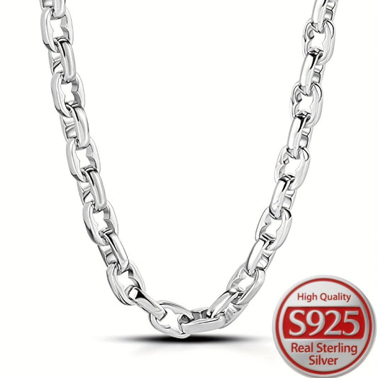 Necklace for Women - 925 Sterling Silver Thick O-Chain for & Men | Bold Chunky Round Link Chain - main product view