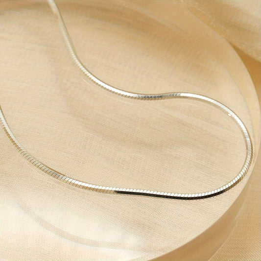 Necklace for Women - Snake Chain 925 Sterling Silver - Flexible Serpentine Chain for Men 1MM - main product view