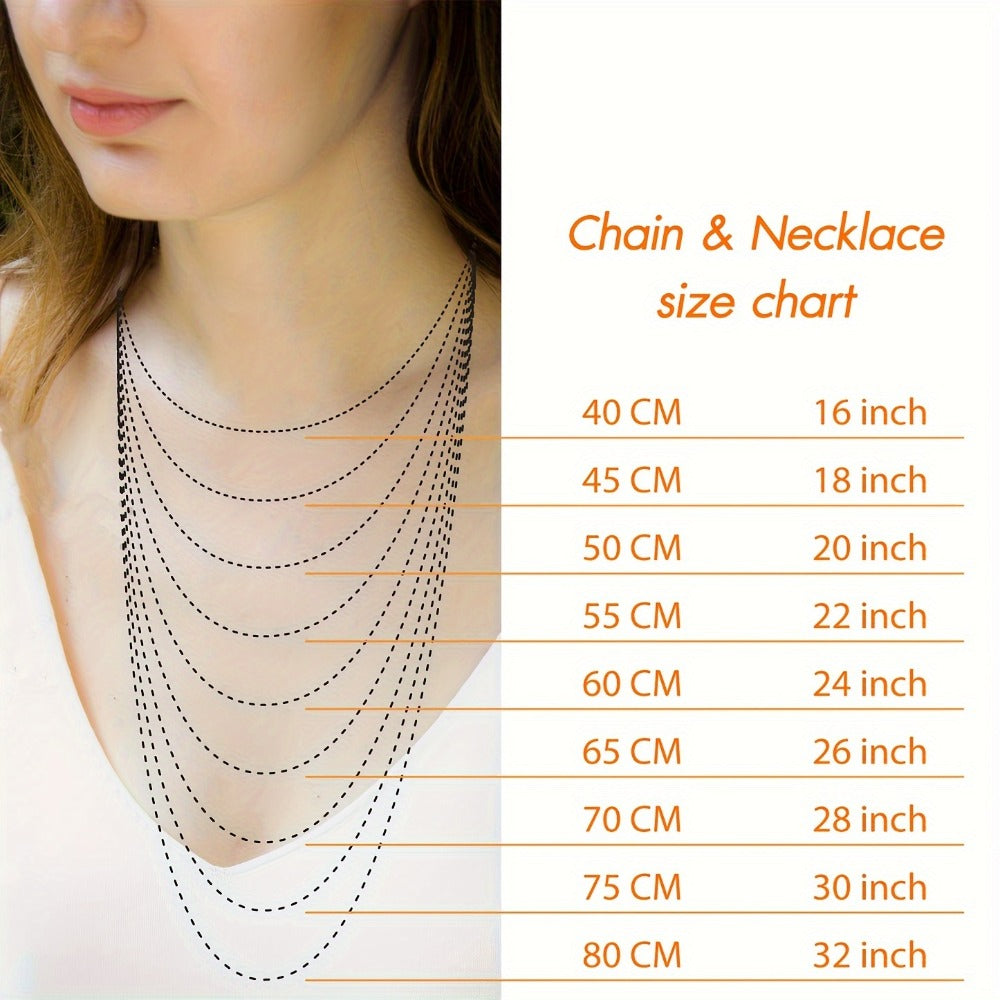 Necklace for Women - Snake Chain 925 Sterling Silver - Flexible Serpentine Chain for Men 1MM - product detail view 5