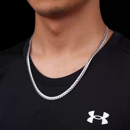 Necklace for Women - Snake Chain 925 Sterling Silver Handmade Unisex 6.25g Serpentine Link - product detail view 10