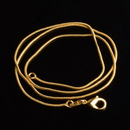 Necklace for Women - Snake Chain Set 1Pc or 5Pcs Unisex Gold & Silver , Multiple Lengths - product detail view 13