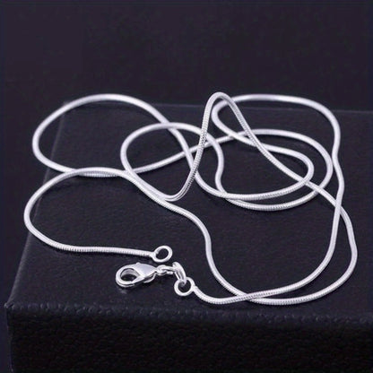 Necklace for Women - Snake Chain Set 1Pc or 5Pcs Unisex Gold & Silver , Multiple Lengths - product detail view 14