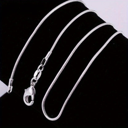 Necklace for Women - Snake Chain Set 1Pc or 5Pcs Unisex Gold & Silver , Multiple Lengths - product detail view 15