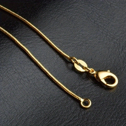 Necklace for Women - Snake Chain Set 1Pc or 5Pcs Unisex Gold & Silver , Multiple Lengths - product detail view 19