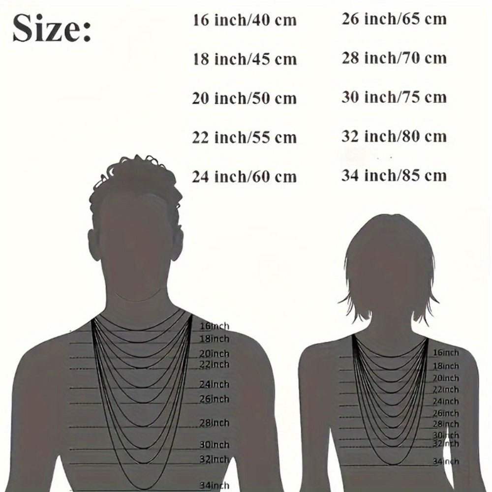 Necklace for Women - Snake Chain Set 1Pc or 5Pcs Unisex Gold & Silver , Multiple Lengths - product detail view 21