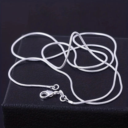 Necklace for Women - Snake Chain Set 1Pc or 5Pcs Unisex Gold & Silver , Multiple Lengths - product detail view 23