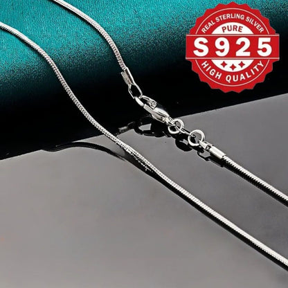 Necklace for Women - Sterling Silver Snake Chain for 5pcs - 925 Solid Silver Serpentine Chain - product detail view 13