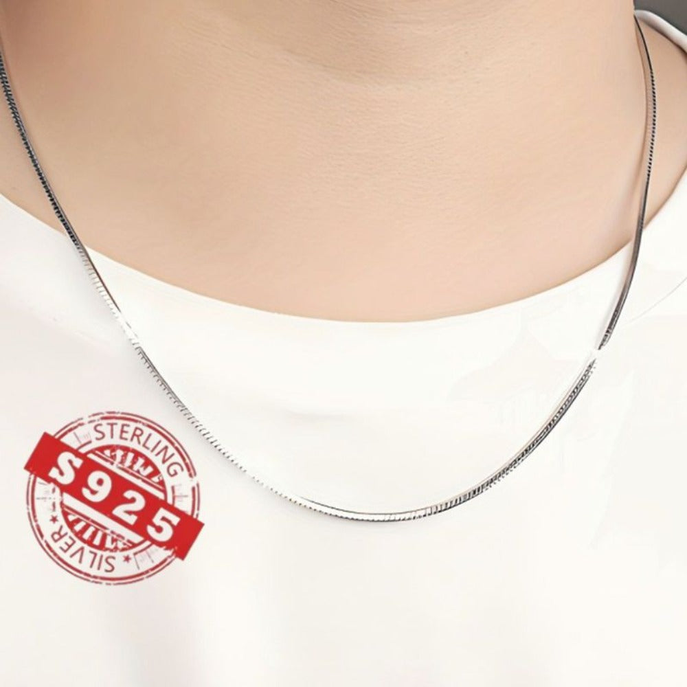Necklace for Women - Sterling Silver Snake Chain for 5pcs - 925 Solid Silver Serpentine Chain - product detail view 19