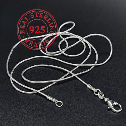 Necklace for Women - Sterling Silver Snake Chain for 5pcs - 925 Solid Silver Serpentine Chain - product detail view 20