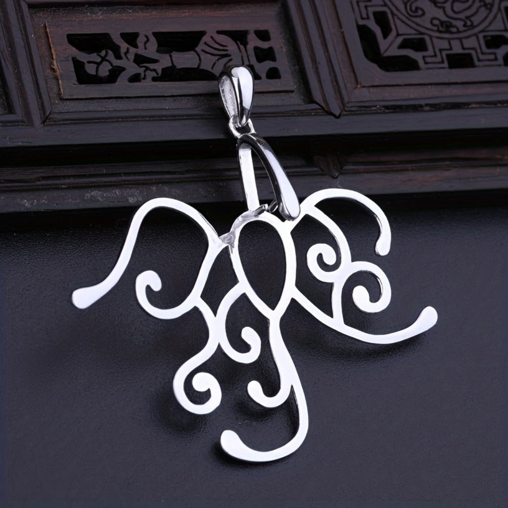 Necklaces - 925 Sterling Silver Pendant Blank Tray 5 Prong Setting DIY Irregular Stone - product detail view 6