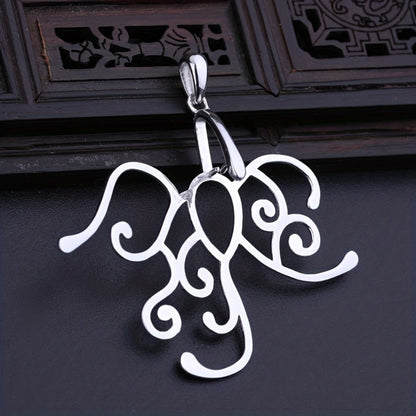 Necklaces - 925 Sterling Silver Pendant Blank Tray 5 Prong Setting DIY Irregular Stone - product detail view 6