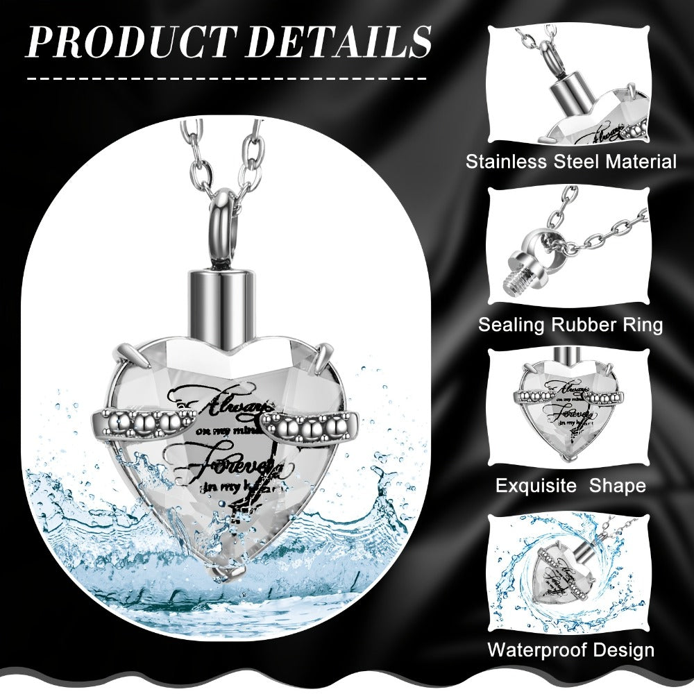 Necklaces & Pendants - Cremation Urn Necklace Set 15 Pieces Memorial Keepsake Jewelry for Ashes - product detail view 4