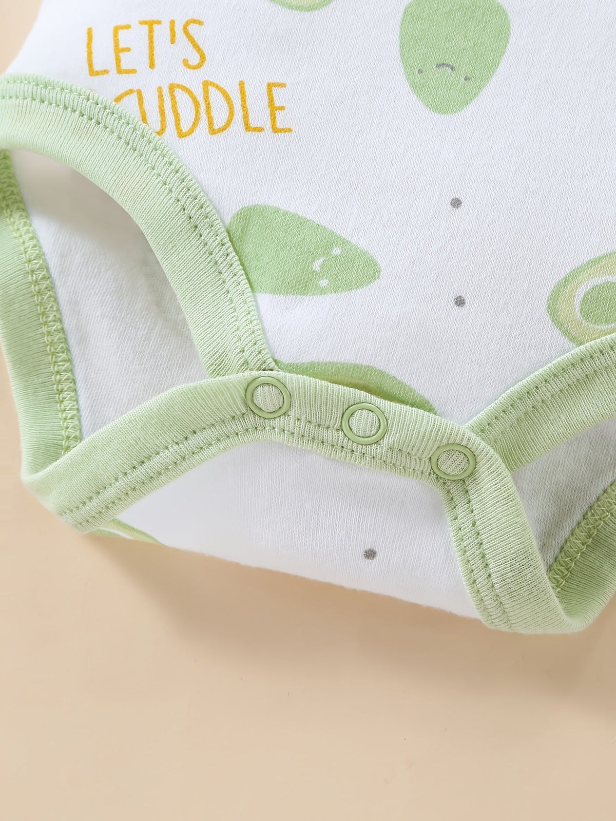 Newborn 8-Piece Avocado Outfit Set - Romper Hat Bib Pants and Coat – view 11