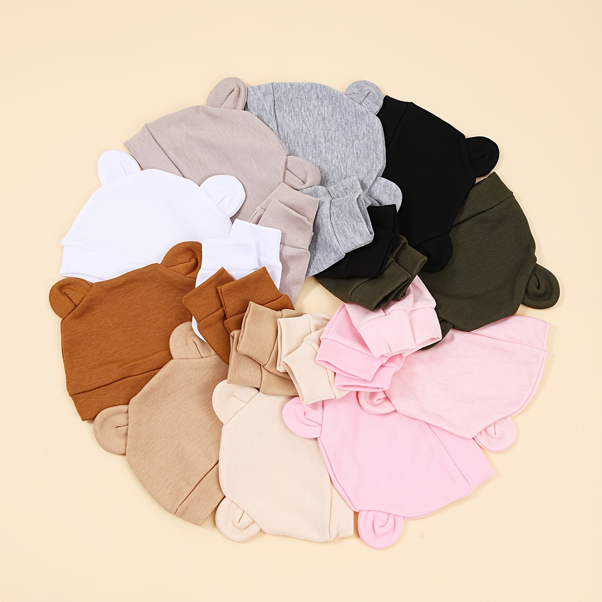 Newborn Hat and Mitten Set - 6-Piece Solid Color – view 8