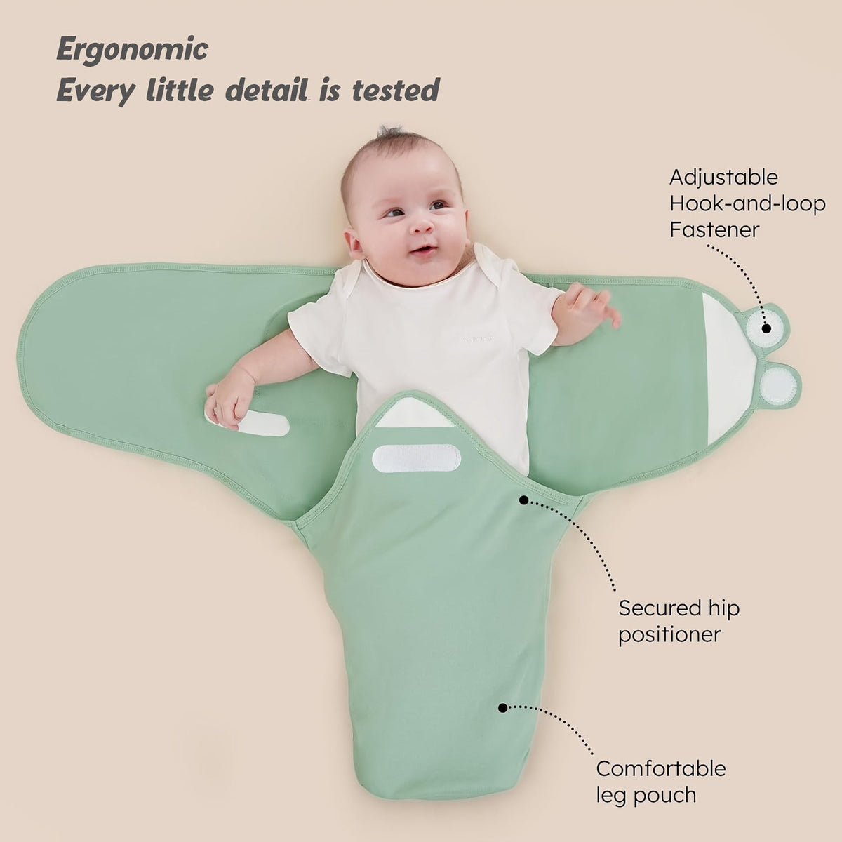 Newborn Swaddle Blanket and Hat Set - 3-Pack – view 7
