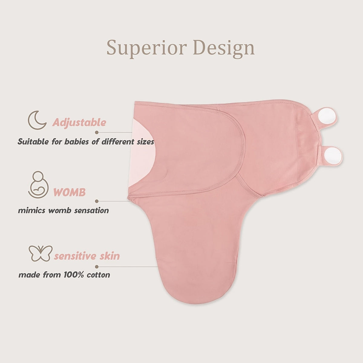 Newborn Swaddle Blanket and Hat Set - 3-Pack – view 11