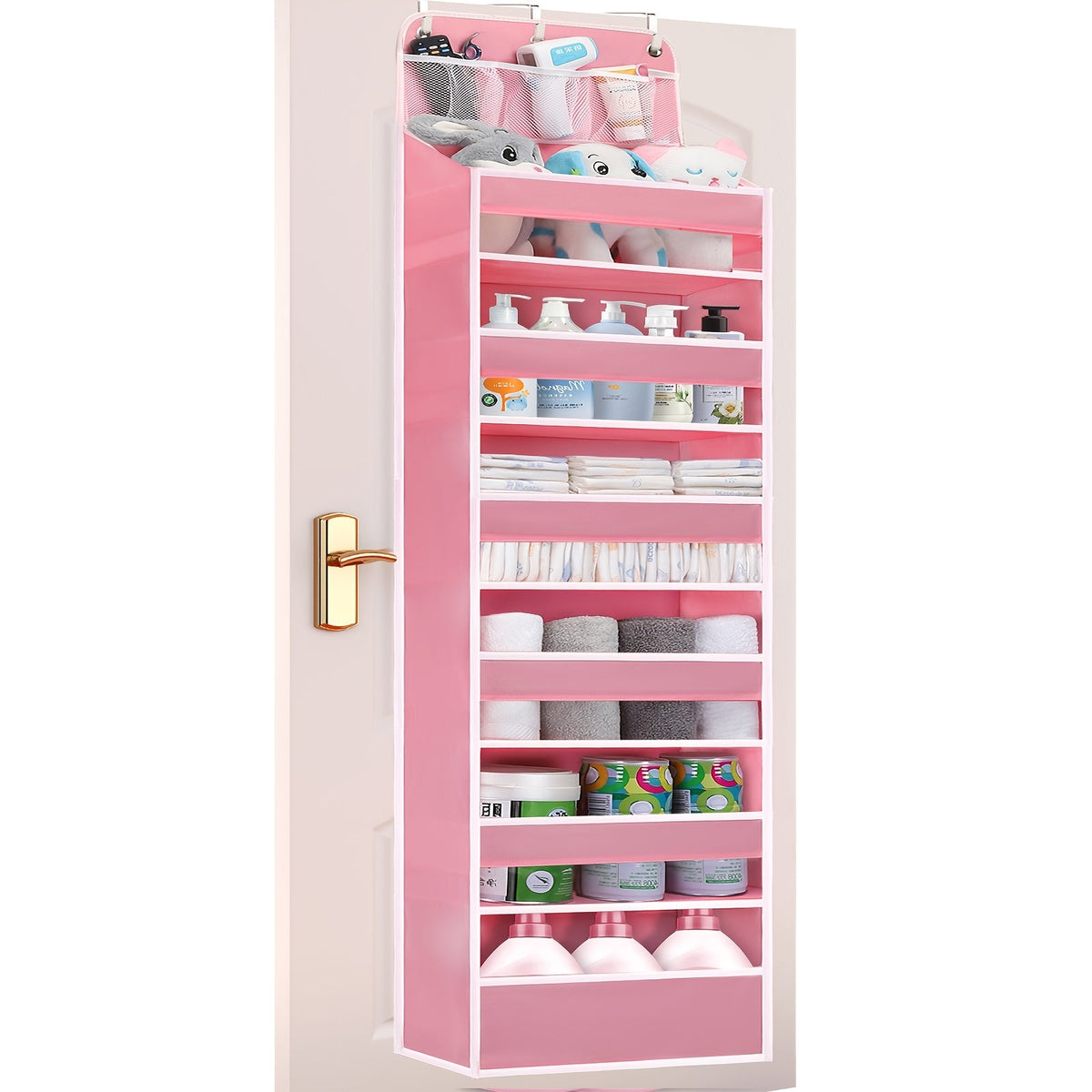 Nursery Door Organizer - 6-Pocket Diaper Storage – view 7