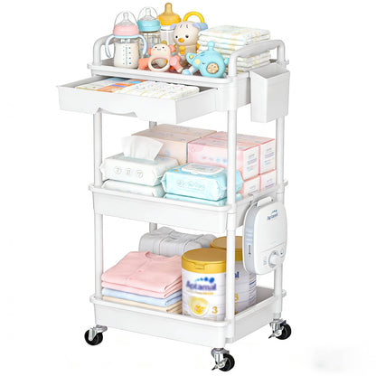 Nursery Storage Cart - Mobile 3-Tier Organizer – view 13