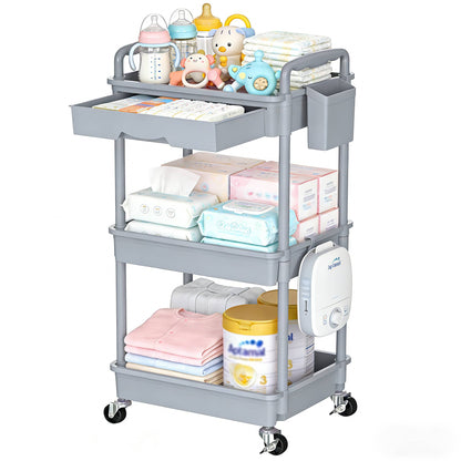 Nursery Storage Cart - Mobile 3-Tier Organizer – view 19