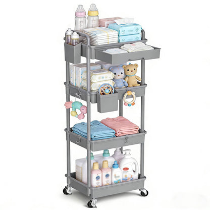 Nursery Storage Cart - Mobile 3-Tier Organizer – view 20