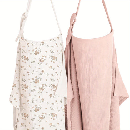 Nursing Cover 2-Pack - Cotton Muslin with Rigid Hoop – main product image
