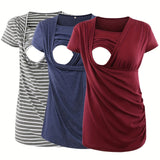 Dark grey with white stripes/cyan blue/burgundy