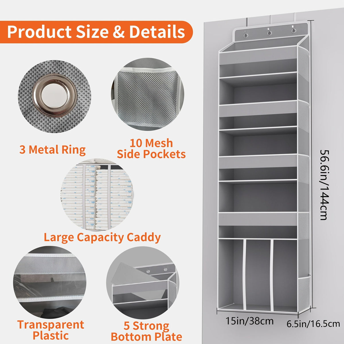 Over-the-Door Organizer - Clear-View – view 2