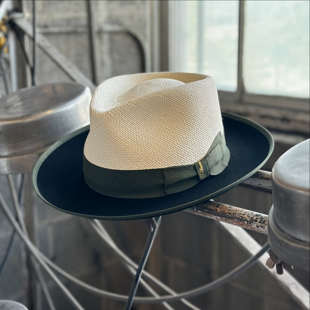 Panama Hat - Handmade Color Matching Spring Summer Unisex Adjustable Wide Brim Sun for - product detail view 12
