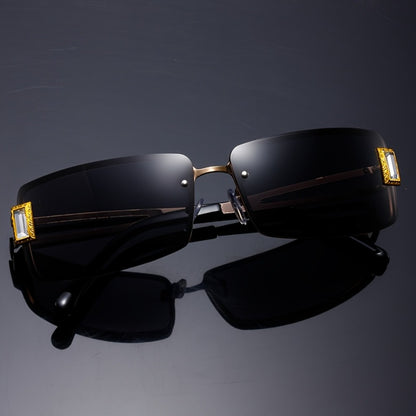 Party Glasses - Rhinestone Men Women Square Luxury Hip Hop Gradient Color Change Fashion - product detail view 13