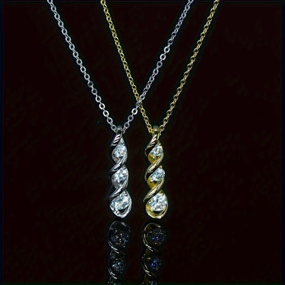 Pendant Necklace - 925 Sterling Silver Moissanite Hexagram Vintage Star of David - product detail view 8