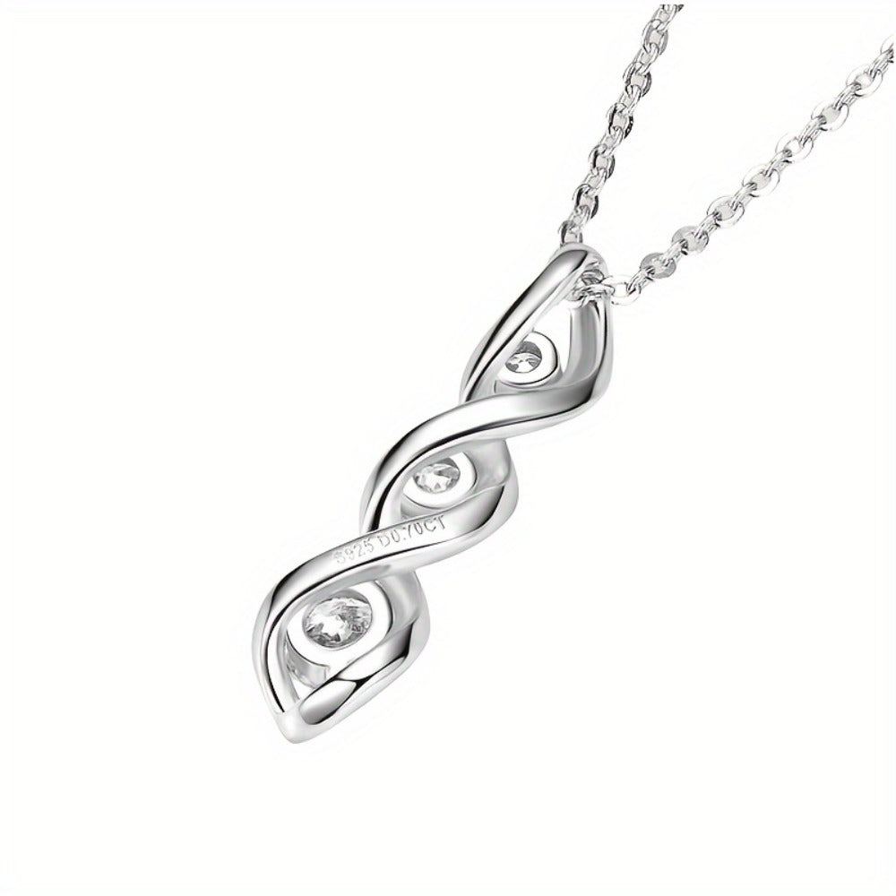 Pendant Necklace - 925 Sterling Silver Moissanite Hexagram Vintage Star of David - product detail view 10