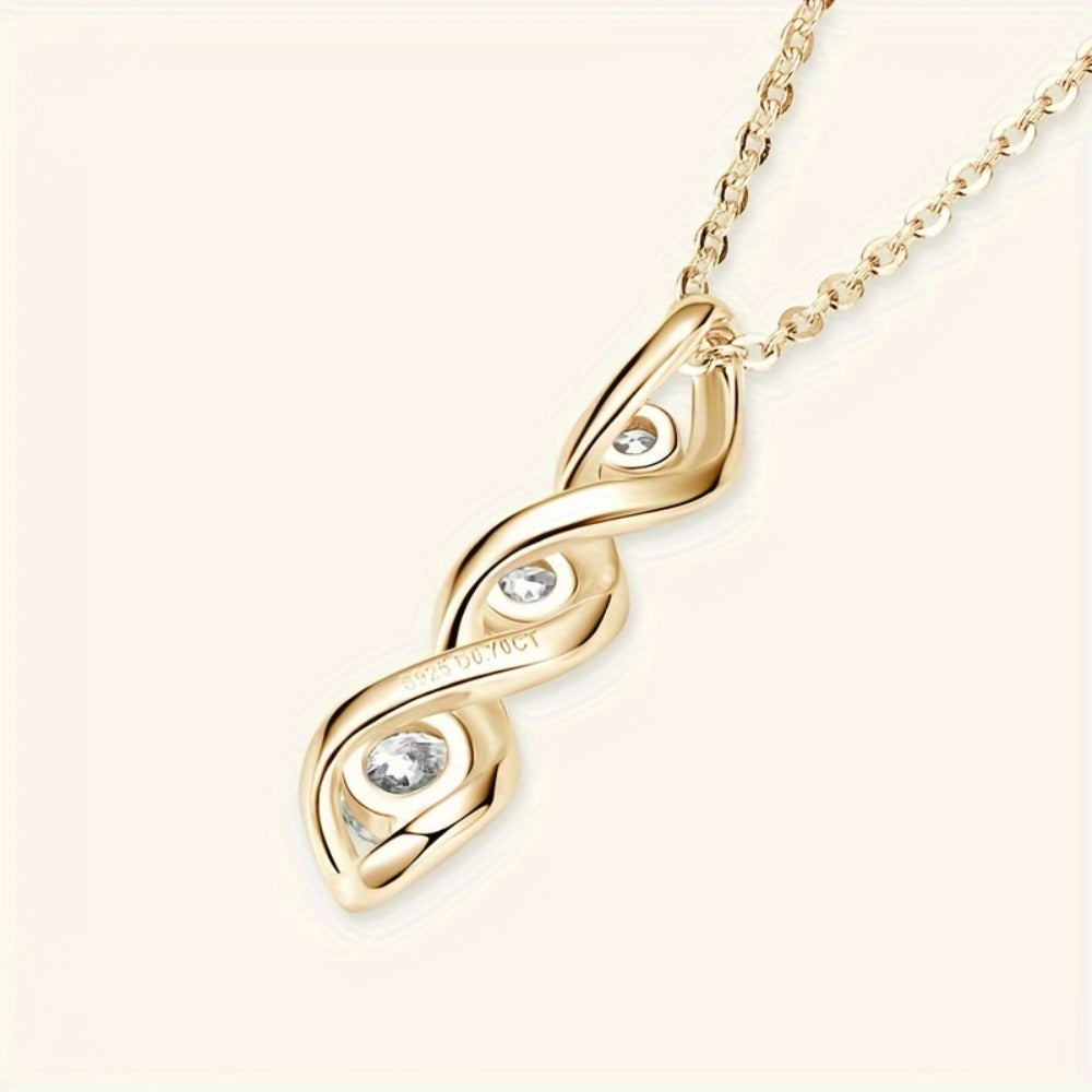 Pendant Necklace - 925 Sterling Silver Moissanite Hexagram Vintage Star of David - product detail view 11