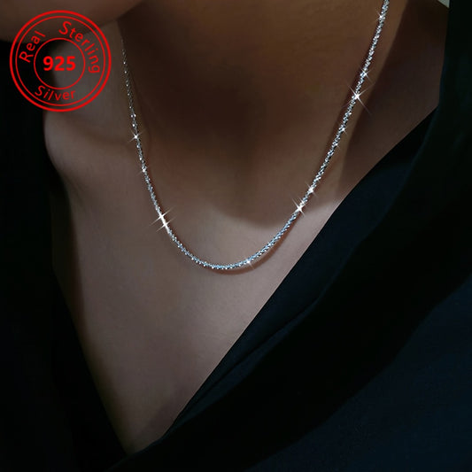 Pendant Necklace - 925 Sterling Silver Sparkling for Women Elegant Crystal , Ladies Fine - main product view