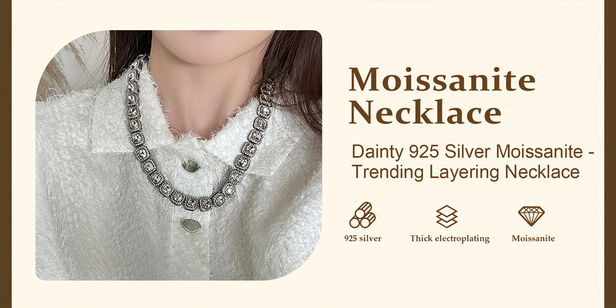 Pendant Necklace - Moissanite S925 Sterling Silver 12mm Square Cut Large Stone Luxury Iced - product detail view 16