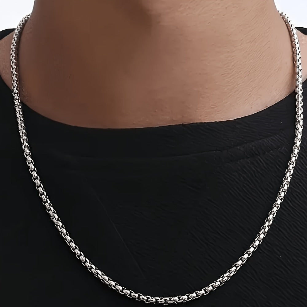 Pendant Necklace - Men's Set 8 Piece Layered Chain Pack for Men Casual Hip Hop Streetwear - product detail view 7