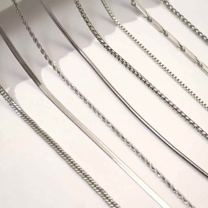 Pendant Necklace - Men's Set 8 Piece Layered Chain Pack for Men Casual Hip Hop Streetwear - product detail view 10