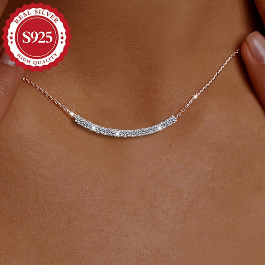 Pendant Necklace - Smile 925 Sterling Silver Hypoallergenic Elegant Smiley Face Charm for - main product view