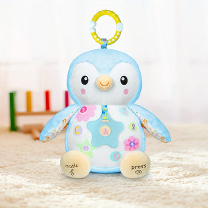 Penguin Baby Plush Toy with Rattle – Crinkle Sensory Soother – view 4