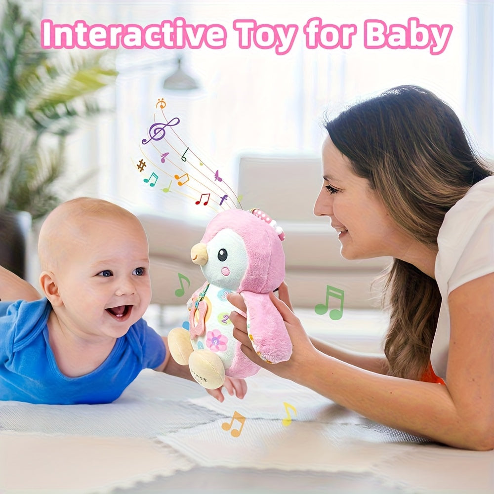 Penguin Baby Plush Toy with Rattle – Crinkle Sensory Soother – view 7