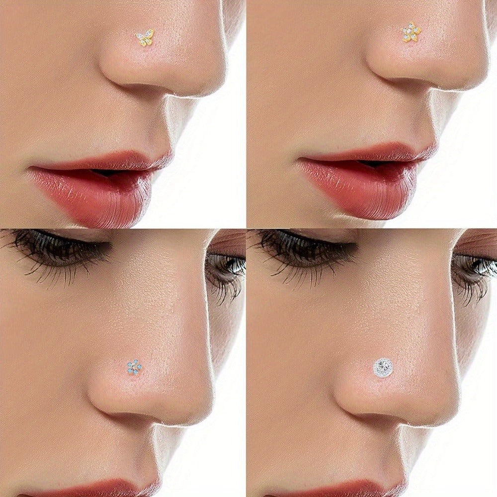 Piercing Kit - Professional Body 120pcs - Stainless Steel 14G 16G Belly Nose Lip Septum - product detail view 6