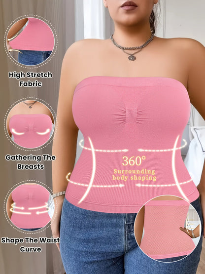 Plus Size Tummy Control Bodysuit for Women Comfortable Breathable Shapewear – view 2
