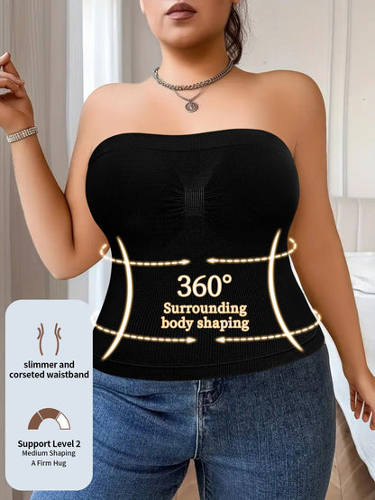 Plus Size Tummy Control Bodysuit for Women Comfortable Breathable Shapewear – view 6